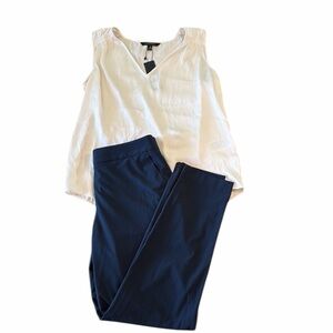 NWT Women’s Banana Republic sleeveless top and pants